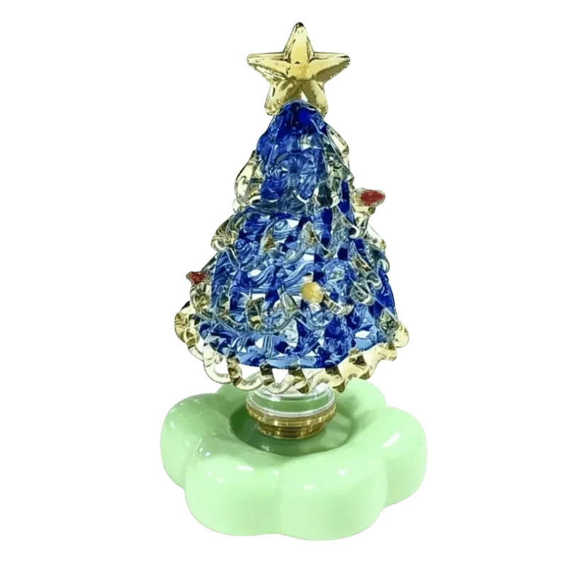[Blue Tree] Jingdezhen Porcelain Spinning Christmas Tree Ornament